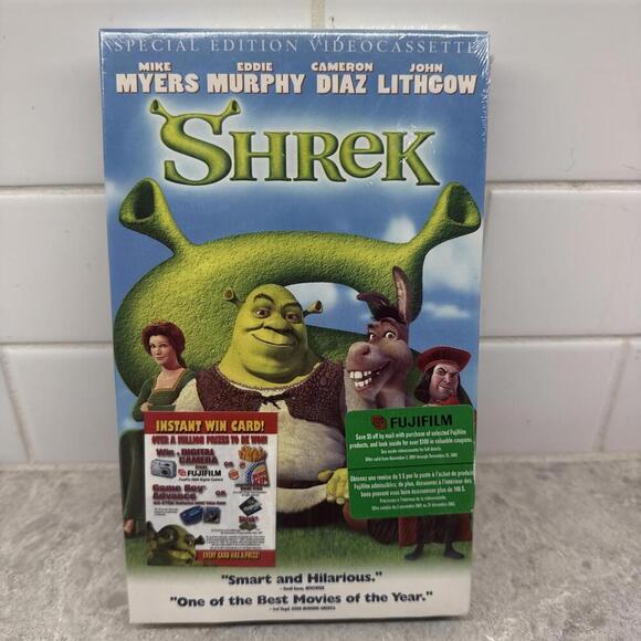 SHREK Vhs 2001 Special Edition Big Box VHS  RARE - BRAND NEW & FACTORY SEALED - Picture 1 of 5